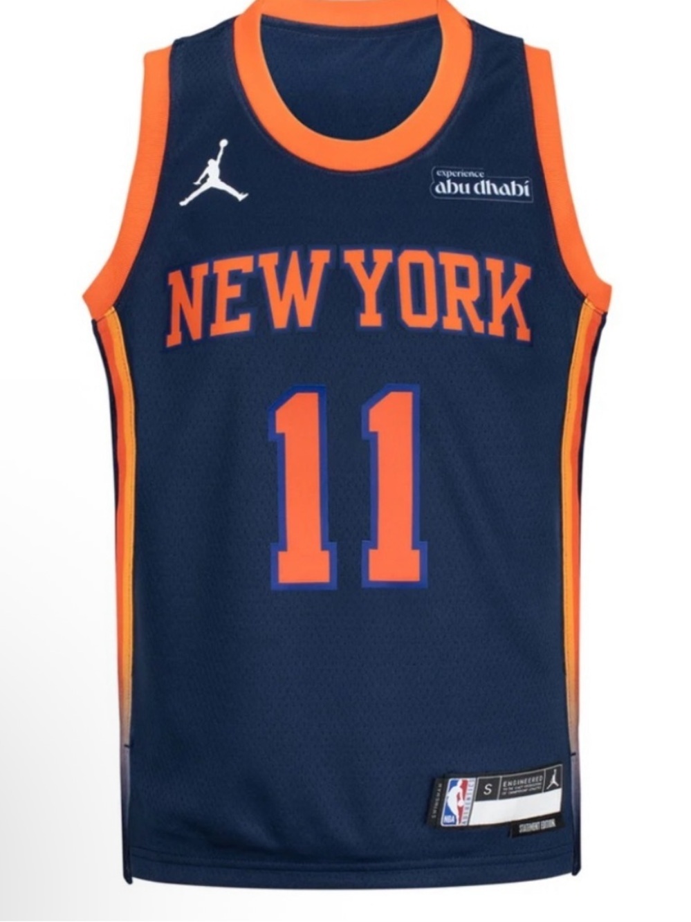 Jalen Brunson Nike Navy Statement Swingman Jersey